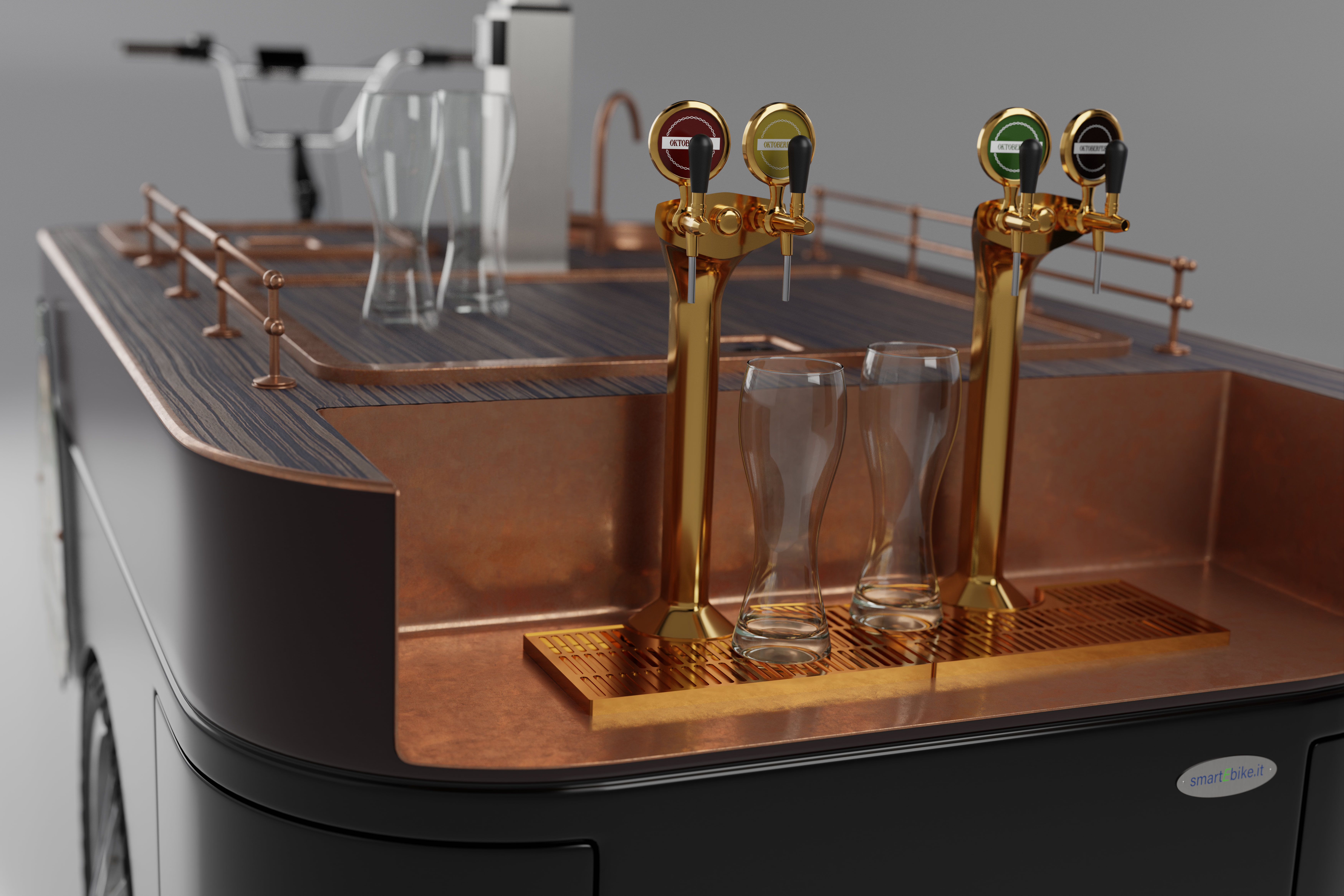 Allestimento cargo bike birreria