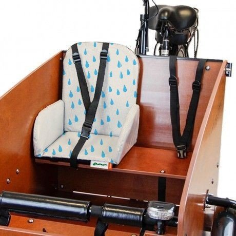 sedile bimbo lacrime di coccodrillo Babboe sedile bimbo per cargo bike Babboe lacrime di coccodrillo